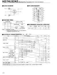 Datasheet HD74LS242 manufacturer Hitachi